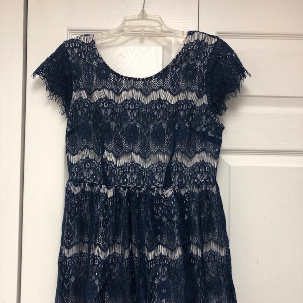NWT Navy Lace Dress